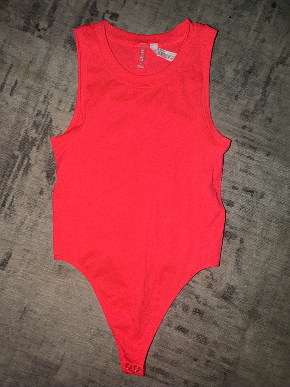 Hot coral bodysuit, size M/L